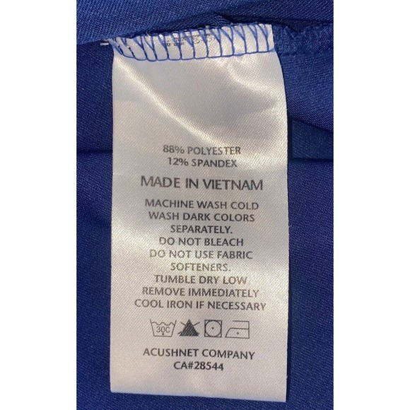 Footjoy FJ Polo Golf Size Large Blue Orange Stripe Short Sleeve Shirt *Read* - Picture 7 of 10